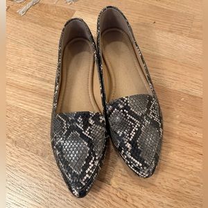 Zara snakeskin mules